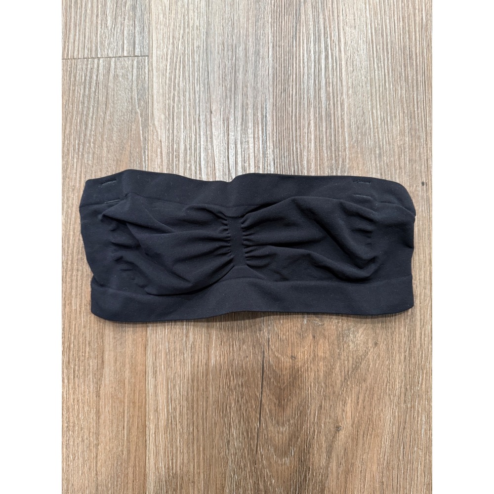 SKIMS‎ Black Seamless Bandeau Bra Top Size L